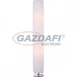   GLOBO 24662R BAILEY Asztali lámpa, 40W, 2x E27, króm / plisse