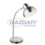   GLOBO 24703N ANITA Asztali lámpa, 25W, E14, nikkel matt, króm, fémfehér