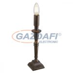   GLOBO 24704R CARICE Asztali lámpa , 40W , E14 , műanyag, rozsda hatás, antik, fém