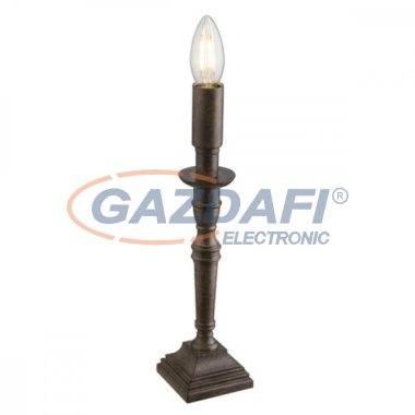 GLOBO 24704R CARICE Asztali lámpa, 40W, E14, műanyag, rozsda hatás, antik, fém