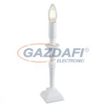   GLOBO 24704W CARICE Asztali lámpa, 40W, E14, műanyag, fehér, fém