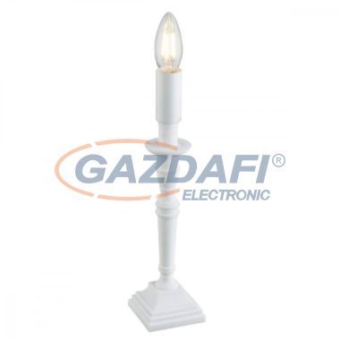 GLOBO 24704W CARICE Asztali lámpa, 40W, E14, műanyag, fehér, fém