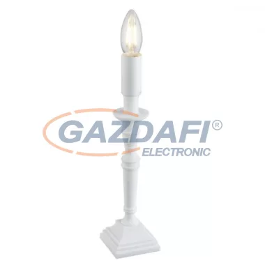 GLOBO 24704W CARICE Asztali lámpa, 40W, E14, műanyag, fehér, fém GLOBO 24704W CARICE Asztali lámpa, 40W, E14, műanyag, fehér, fém