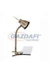 GLOBO 2477L NOUVA Csiptethetö asztali lámpa, LED 3W, GU10, fém, antik sárgaréz