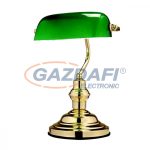  GLOBO 2491 ANTIQUE Asztali lámpa , 60W , E27 , sárgaréz, üveg