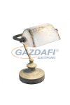 GLOBO 24917R ANTIQUE Asztali lámpa, 25W, E14, fém, rozsda hatás, műanyag, arany