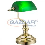   GLOBO 2491K Antique Asztali lámpa, 60W, E27, sárgaréz, műanyag