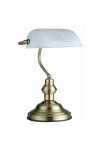 GLOBO 2492 ANTIQUE Asztali lámpa, 60W, E27, antik sárgaréz, üveg