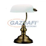   GLOBO 2492 ANTIQUE Asztali lámpa, 60W, E27, antik sárgaréz, üveg