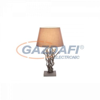 GLOBO 25631 Jamie Asztali lámpa, 60W, E27, fa / textil