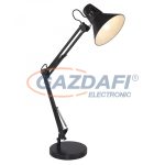   GLOBO 28049S CHIFA Asztali lámpa fém fekete színben. A satu és a talp is a termék tartozéka. H:820, exkl. 1xE27 60W 230V