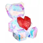   GLOBO 28058K BRONDAR LED asztali lámpa 0,50 3V IP20 1xLED átlátszó kristály  effect HxSzxM=140x130x170mm 3500K