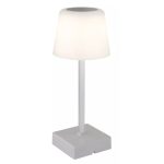   GLOBO 28061SI XAYDEN LED asztali lámpa 2W 230V IP20 1xLED ezüst szín matt d=85 mm 100lm