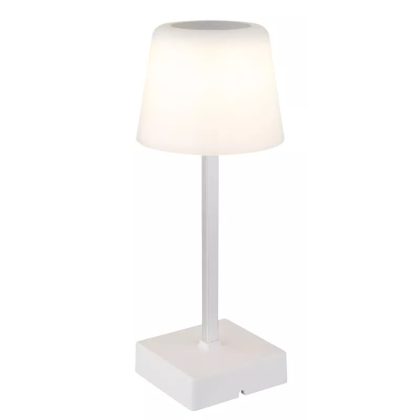   GLOBO 28061W XAYDEN LED asztali lámpa 2W 230V IP20 1xLED fehér matt d=85 mm 100lm