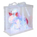   GLOBO 28088 BRONDAR LED asztali lámpa 0,03 5V IP20 1xLED átlátszó kristály  effect HxSzxM=300x140x260mm 6000K