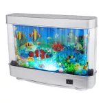   GLOBO 28963 ABAI Akvárium dekoratív lámpa műanyag. Mozgó halcska mintával. 300x72x230, inkl. 1xLED 2W 230V, 200lm Source, 6lm Output, 3000K