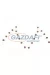 GLOBO 29957-20C Venuto Dekor égősor , 20x LED 0,03W , műanyag, fém, réz GLOBO 29957-20C Venuto Dekor égősor , 20x LED 0,03W , műanyag, fém, réz