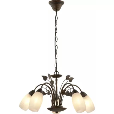 GLOBO 30800523X VENEZIA függeszték 40W 230V IP20 5xE14 rozsda imitáció d=500 mm