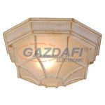   GLOBO 31210 PERSEUS Kültéri fali lámpa, 60W, E27, alumínium-fehér arany, üveg