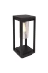 GLOBO 3135S1 CANDELA Kültéri lámpa alumínium fekete váz, akril búrával. IP44, HxSZxM150x150x350, exkl. 1xE27 LED 15W 230V