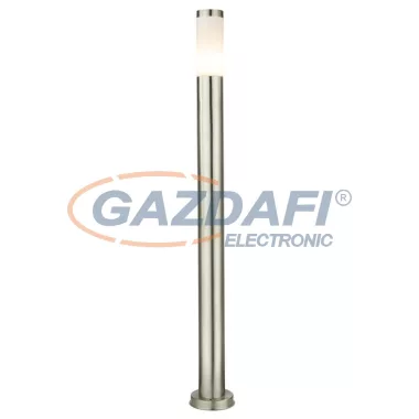 GLOBO 3159LED BOSTON Kültéri állólámpa, LED 9W, E27, 3000 K, 500 Lm, rozsdamentes acél, műanyag opál