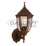   GLOBO 31710 NYX I Kültéri fali lámpa, 60W, E27, alumínium-fekete arany, üveg