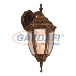   GLOBO 31711 NYX I Kültéri fali lámpa, 60W, E27, alumínium-fekete arany, üveg