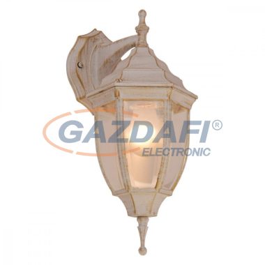 GLOBO 31721 NYX I Kültéri fali lámpa, 60W, E27, alumínium-fehér arany, üveg