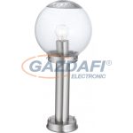   GLOBO 3181 BOWLE II kültéri álló lámpa, 60W, E27, rozsdamentes acél, üveg