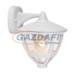   GLOBO 31990 NOLLO Kültéri falikar fehér alumínium, műanyag búrával. IP44, BxH:175x230, AL:205, exkl. 1xE27 40W 230V