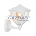   GLOBO 31991 NOLLO Kültéri falikar fehér alumínium, műanyag búrával. IP44, BxH:175x235, AL:205, exkl. 1xE27 40W 230V