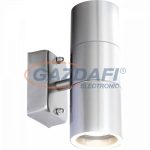   GLOBO 3201-2L STYLE Kültéri fali lámpa, LED 5W, 2x GU10, 3000 K, 2x 210 Lm, rozsdamentes acél, üveg