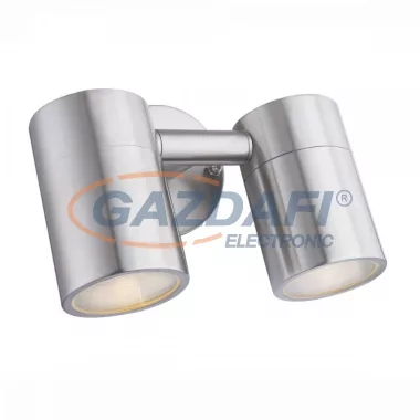 GLOBO 3207-2L STYLE Fali lámpa, LED 5W, 2x GU10, 3000 K, 2x 210 Lm, rozsdamentes acél, üveg GLOBO 3207-2L STYLE Fali lámpa, LED 5W, 2x GU10, 3000 K, 2x 210 Lm, rozsdamentes acél, üveg