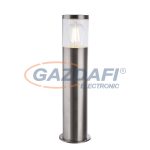   GLOBO 34019S1 LALLI Kültéri állólámpa rozsdamentes acél váz, műanyag búra. IP44, Ø130, H:490, exkl. 1xE27 60W 230V