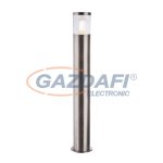   GLOBO 34019S2 LALLI Kültéri állólámpa rozsdamentes acél váz, műanyag búra. IP44, Ø130, H:790, exkl. 1xE27 60W 230V