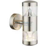   GLOBO 34206W Fosca fali lámpa, LED 14W, 3000 K, 900 Lm, rozsdamentes acél, műanyag