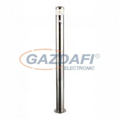 GLOBO 34208KS FOSCA Kültéri álló lámpa, LED 7W, 3000 K, 450 Lm, rozsdamentes acél, műanyag