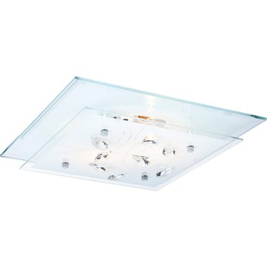 GLOBO 40408 Jasmina Mennyezeti lámpa, 40W, E27, króm, K5 kristály, üveg, tükör