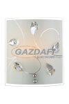 GLOBO 40414-1W ALIVIA Fali lámpa, 60W, E27, króm, fém fehér, K5 kristályok, üveg