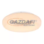   GLOBO 41296-50R RILLA Mennyezeti lámpa fém fehér talp, opál akril búrával. fényerő-szabályozható, éjszakai fény funkció, színhőmérsékletváltós, távirányítóról üzemeltethető. Ø:600, H:135, 1xLED 50W 230V, 5000lm Source, 200-3800lm