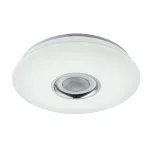   GLOBO 41329-18 Nicole Mennyezeti lámpa, 18W/ 6W RGB, 6000 K, 1120 Lm, fém fehér, króm, műanyag, szikra dekor