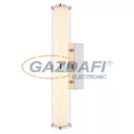   GLOBO 41539-18 ALCORCON Falikar króm, opál üveg akril búrában. IP44, BxH:423x82, AL:120, inkl. 1xLED 18W 230V, 889lm, 3000K