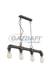 GLOBO 43000-4H BAYUDA Függeszték , 60W , 4x E27 , fém fekete , arany