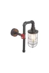 GLOBO 43000W BAYUDA Fali lámpa, 60W, E27, üveg / fém fekete arany lencsével