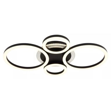 GLOBO 48039-40 LORETTA LED mennyezeti lámpa 40W 230V IP20 1xLED fekete HxSzxM=530x355x61mm 2500lm