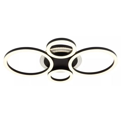   GLOBO 48039-40 LORETTA LED mennyezeti lámpa 40W 230V IP20 1xLED fekete HxSzxM=530x355x61mm 2500lm