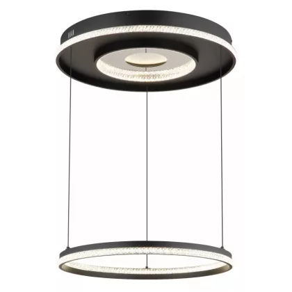   GLOBO 48041H MARSH LED függeszték 54W 230V IP20 1xLED fekete d=600 mm 2035lm