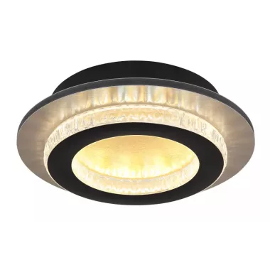 GLOBO 48042-12G JAYDEN LED mennyezeti lámpa 12W 230V IP20 1xLED fekete d=200 mm 470lm