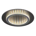   GLOBO 48042-24A JAYDEN LED mennyezeti lámpa 24W 230V IP20 1xLED fekete d=350 mm 920lm