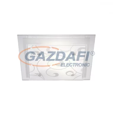 GLOBO 48062 DIA Mennyezeti lámpa, E27, ILLU, 60W, 230V, króm, fém fehér, üveg